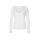 Designer-Dekolletépullover, weiß