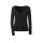 Designer-Dekolletépullover, schwarz