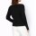 Designer-Dekolletépullover, schwarz