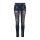 Marken-Damen-Jeanshose, blau-gold