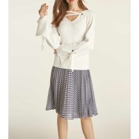 Fine knit sweater, offwhite