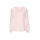 Shirt with long lace sleeves, light rose