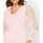 Shirt with long lace sleeves, light rose