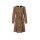 Designer-Druckkleid, schoko-champagner