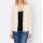 Designer-Strickstruktur-Jacke, champagner