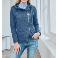 Designer-Kapuzensweatjacke, bleu