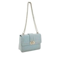 Denim-Jeans-Tasche m. Nieten, jeansblau