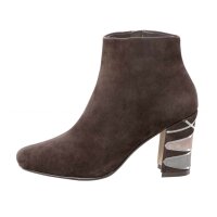 Marken-Stiefelette, braun