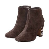 Marken-Stiefelette, braun