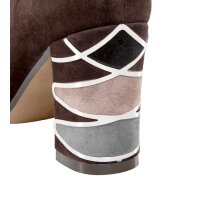 Marken-Stiefelette, braun