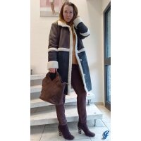 Marken-Stiefelette, braun