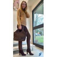Marken-Stiefelette, braun