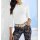 Designer-Feinstrickpullover m. Perlen, ecru