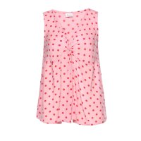 Blouse top, rose-red