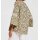 Print blouse with lace, multicolour