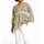 Print blouse with lace, multicolour