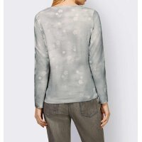 Designer-Druckshirt m. Print, grau