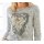 Designer-Druckshirt m. Print, grau