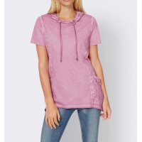 Designer-Kapuzenshirt m.Spitze, altrosa
