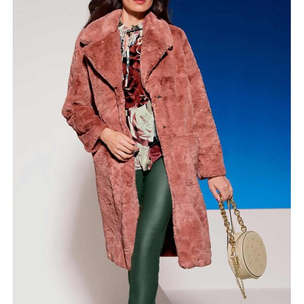 Teddy coat, rosewood