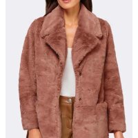Teddy coat, rosewood