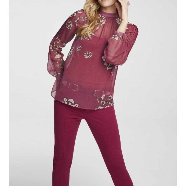 Print blouse with top, multicolour