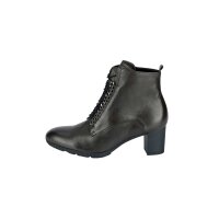 Marken-Lederstiefelette, schlamm