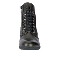 Marken-Lederstiefelette, schlamm