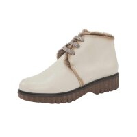 Stiefelette m. Webpelz, sand