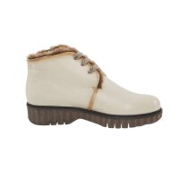 Stiefelette m. Webpelz, sand