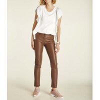 Volant-Bluse, offwhite