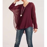 Chiffonbluse, bordeaux