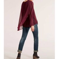 Chiffonbluse, bordeaux