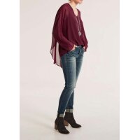 Chiffonbluse, bordeaux