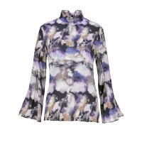 Marken-Bluse m. Schluppe, bunt