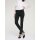 Bauchwegjeans m. Strass, schwarz
