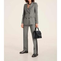 Designer-Blazer m. Pailletten, schwarz-offwhite