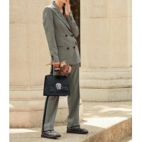 Designer-Blazer m. Pailletten, schwarz-offwhite