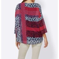 Two-in-one blouse, red-multicolour