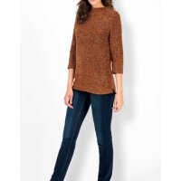 Boucléshirt, rostrot-melange