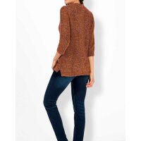 Boucléshirt, rostrot-melange