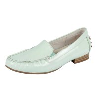 Marken-Damen-Lackleder-Slipper, mint