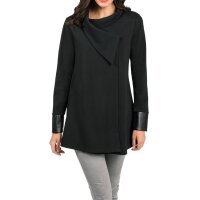 Sweatjacke, schwarz