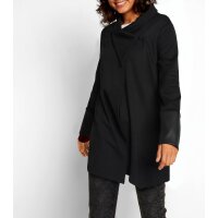 Sweatjacke, schwarz