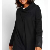 Sweatjacke, schwarz