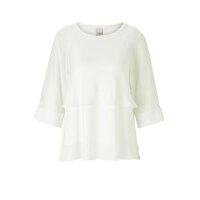 Shirt with flounces, offwhite