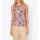 Designer-Druck-Top, mandarine-fuchsia