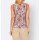 Designer-Druck-Top, mandarine-fuchsia