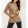 Naszyjnik wielorzędowy z koralikami w kolorze złotym