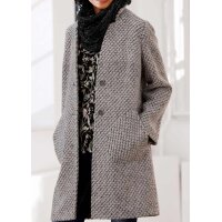 Designer-Schlauchschal, schwarz-silber
